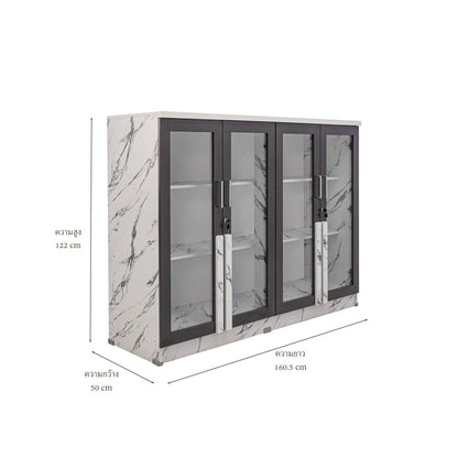ตู้โชว์ 4 โบราณกระจกใสรุ่นใหม่ NO.2